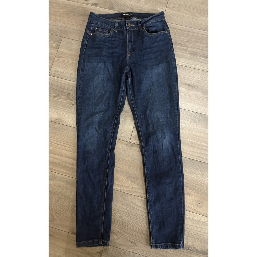 enjeans Dark Wash Denim Jeans Sz 7 High Rise Skinny